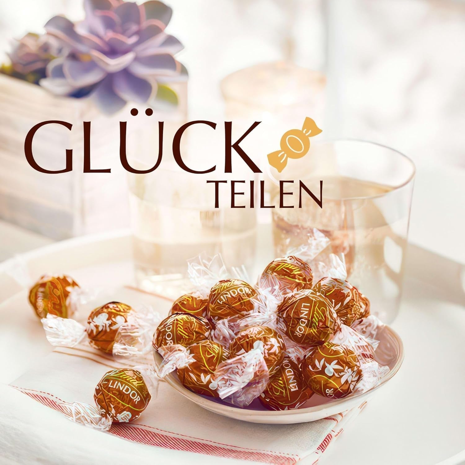 Lindt Chocolate LINDOR Balls Noisette, 500 grammes Bonbons au chocolat Naty Shop