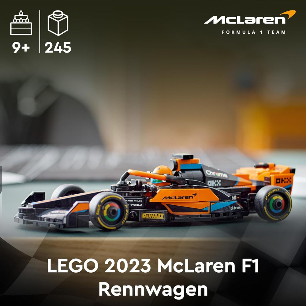 LEGO Speed Champions Mclaren Formule 1 Voiture de course 2023, jouet pour garçons et filles de 9 ans et plus qui aiment jouer de manière indépendante, modèle de véhicule à construire, décoration de chambre d'enfant 76919 Ensembles de construction Besuche den LEGO-Store