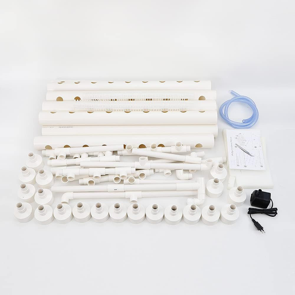 Pflanzen Pflanze Kit de culture de système hydroponique 90 sites de plantes, trois couches de plantation, outil de jardinage, système de culture de plantes végétales, culture hydroponique de jardin hydroponique, système de construction de plantes, 3 planches
