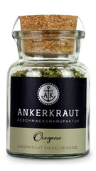 Ankerkraut Origan Gewürz, gerebelt séché, parfait pour la pizza, la soupe aux tomates et au poisson, Kräuter zum Würzen, cuisine méditerranéenne pour la maison, Lecker Kochen, 20g im Korkenglas
