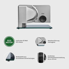 Trancheuse électrique multifonctionnelle Ritter Sono 2 Rasnite et Trancheuses Naty Shop