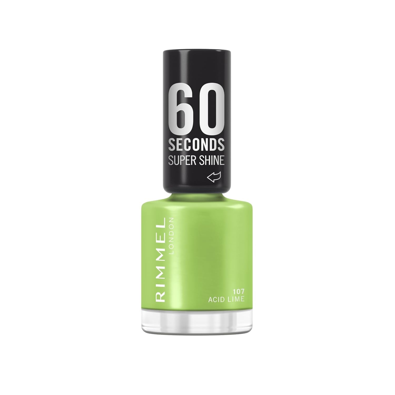 Oja Rimmel 60 Seconds Super Shine, uscare rapidă, culori vibrante, durabilă, 8 ml, 112 Almost Apricot