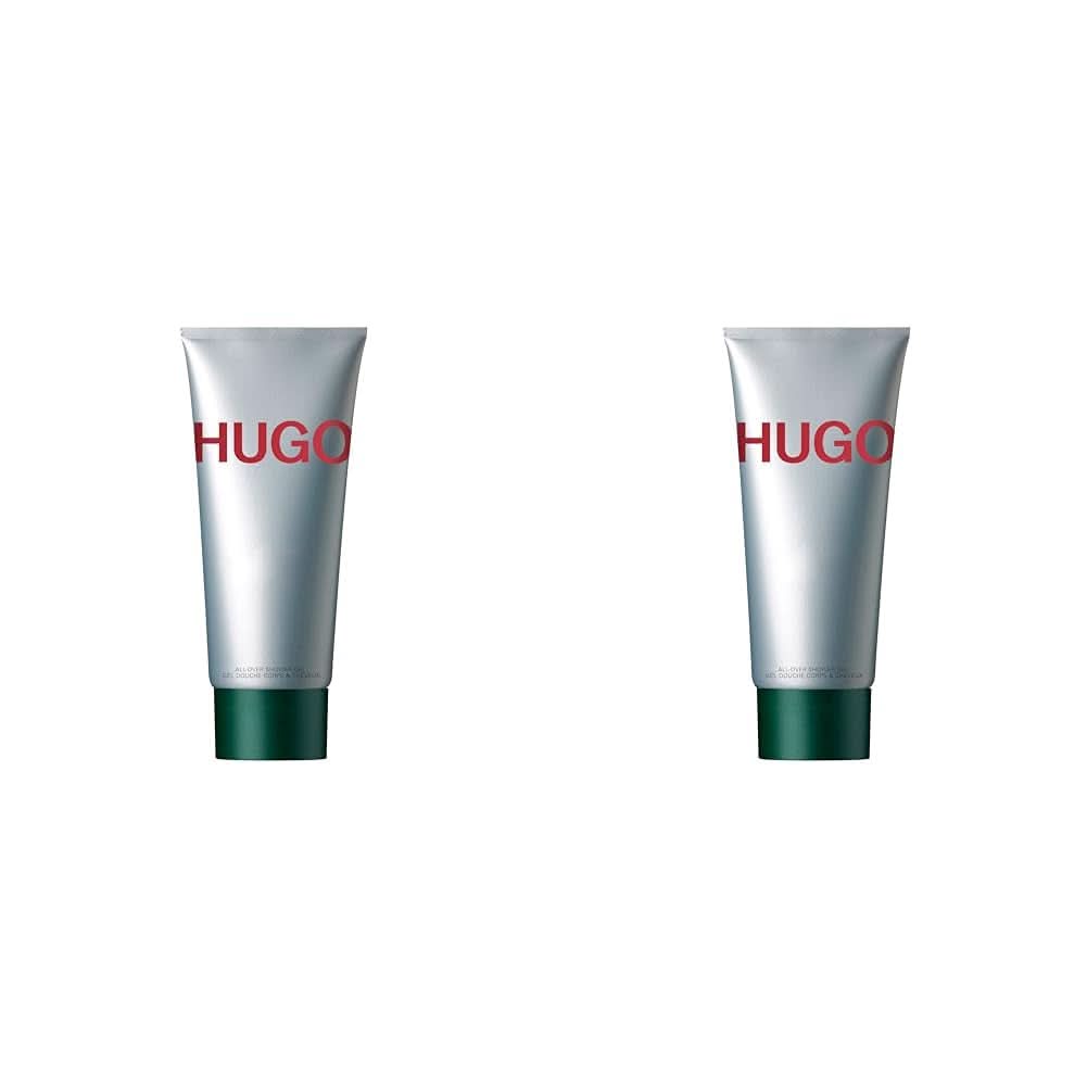 HUGO MAN, Gel douche aromatique et rafraîchissant au mélisse de sapin, homme, 200 ml Douche et bain Naty Shop 2 pièces x 200 ml