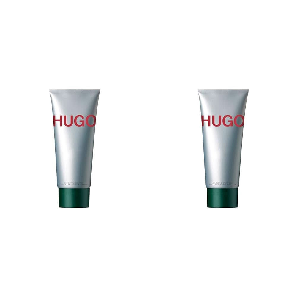 HUGO MAN, Gel douche aromatique et rafraîchissant au mélisse de sapin, homme, 200 ml Douche et bain Naty Shop 2 pièces x 200 ml