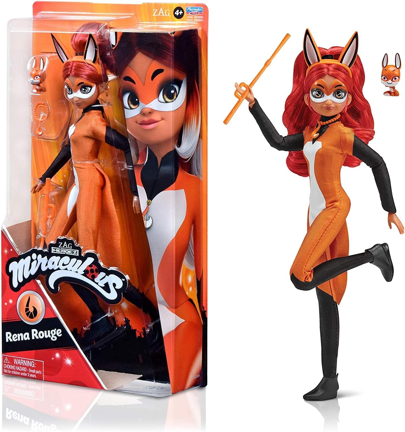 Bandai - Miraculous Ladybug - Poupée Marinette Changement de Couleur Surprise - Poupée Articulée Miraculous, 26 cm + 3 Surprises - Modèle Aléatoire - P50390 Poupées Naty Shop Rena Rouge