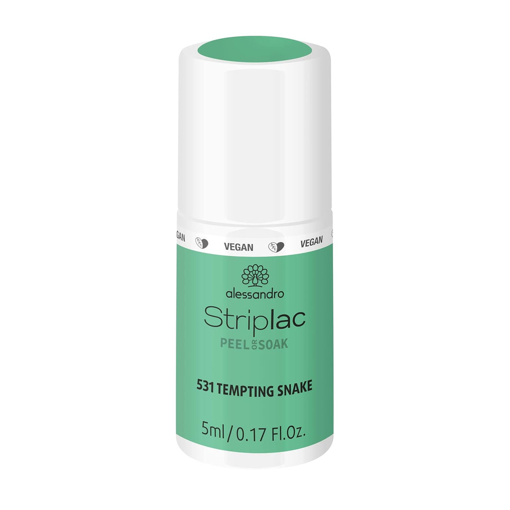 alessandro Striplac UV-Nagellack Flat White – Facile et facile à utiliser – Application facile grâce à la technologie Peel-Off – Vegan et sans alcool – 8 ml