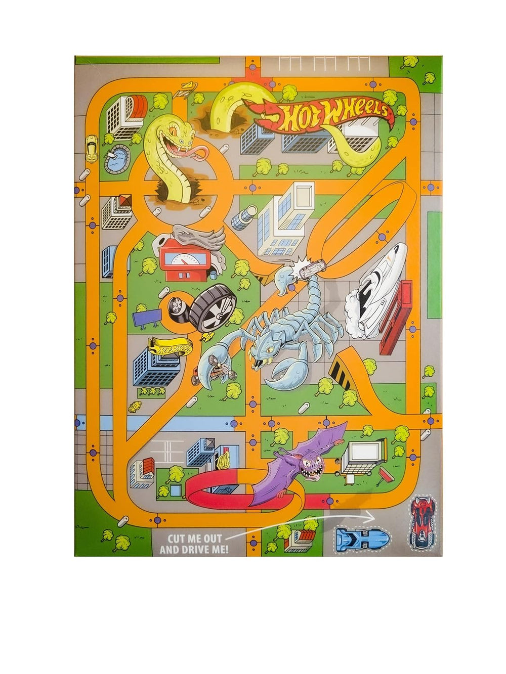 Hot Wheels Honey Loops Céréales croustillantes pour petit-déjeuner à grains entiers avec vitamines ajoutées, 1 paquet (1 x 375 g)