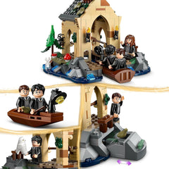 LEGO Harry Potter Modèle de hangar à bateaux du château de Poudlard pour enfants, comprend 2 bateaux à construire et 5 mini figurines, cadeau pour les filles, les garçons et tous les fans à partir de 8 ans 76426 Ensembles de construction Besuche den LEGO-Store