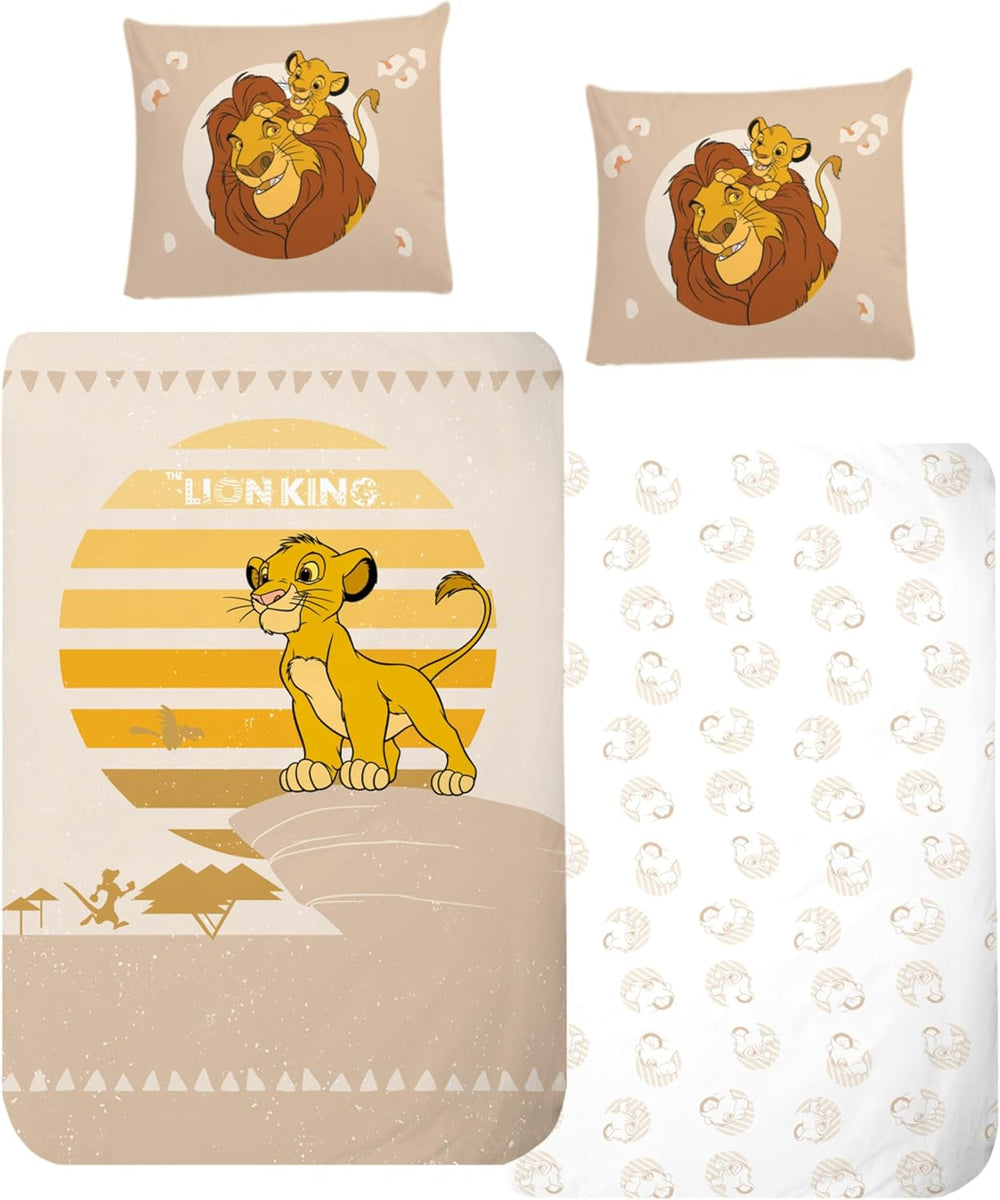 Linge de lit enfant, divers personnages animés, 100% coton Linge de lit - enfant Naty Shop Le Roi Lion
