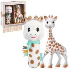 Coffret anniversaire Sophie la girafe Pouet hochet Sophiesticated 00012 Baby Toys Naty Shop Coffret unique Sweety