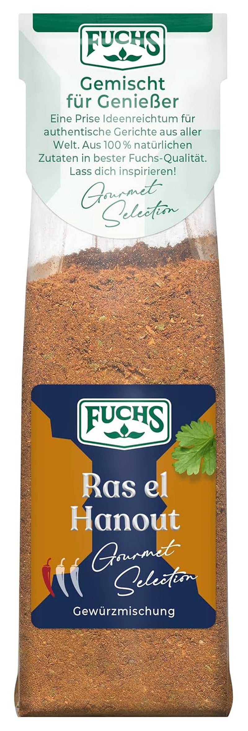 Fuchs Gewürze Gourmet Selection Naher Osten-Afrika – Dukkah Gewürzmischung, nachfüllbarer Gewürz Mix, zum Verfeinern von Fisch und Lamm, végétalien, 50 g
