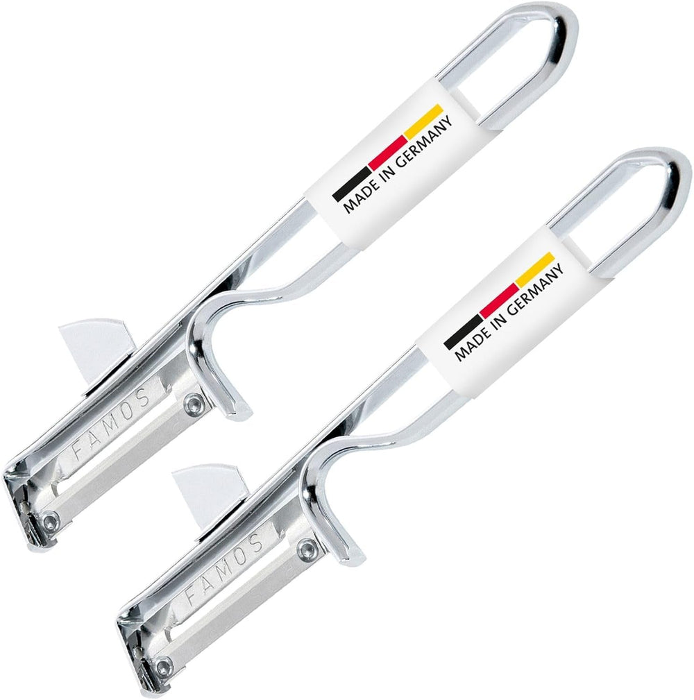Westmark 106122E1 Éplucheur, lame en acier chromé, éplucheur inoxydable Naty Shop Famos, 2 Stück