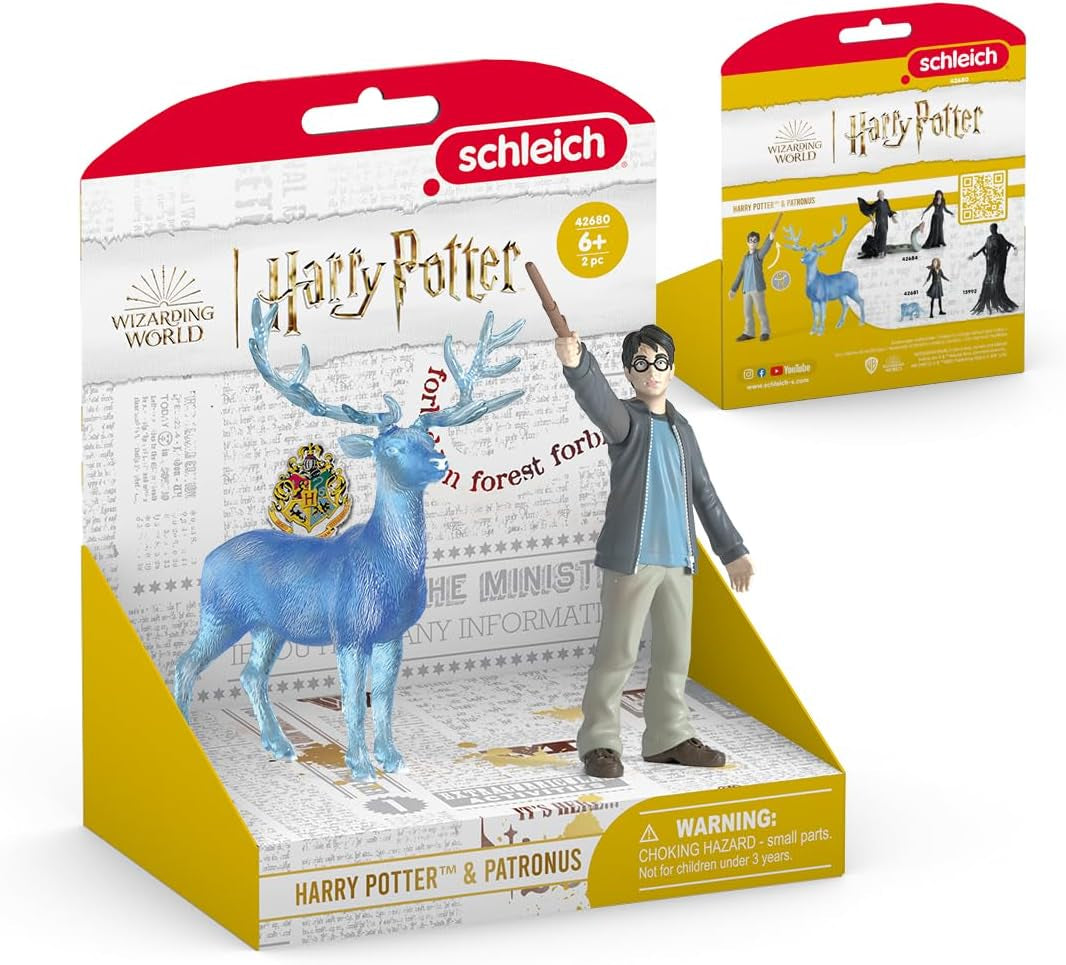 Schleich 42680 Harry Potter & Patronus, à partir de 6 ans, HARRY POTTER - figurine de jeu, 16 X 11 X 18 cm Figurines Naty Shop