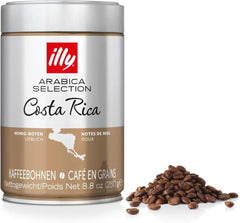 illy, Kaffeebohnen Arabica Selection Costa Rica, 100% Arabica avec caramel, notes de chocolat et vanille, sußer Gesmack, 1 dose avec 250g