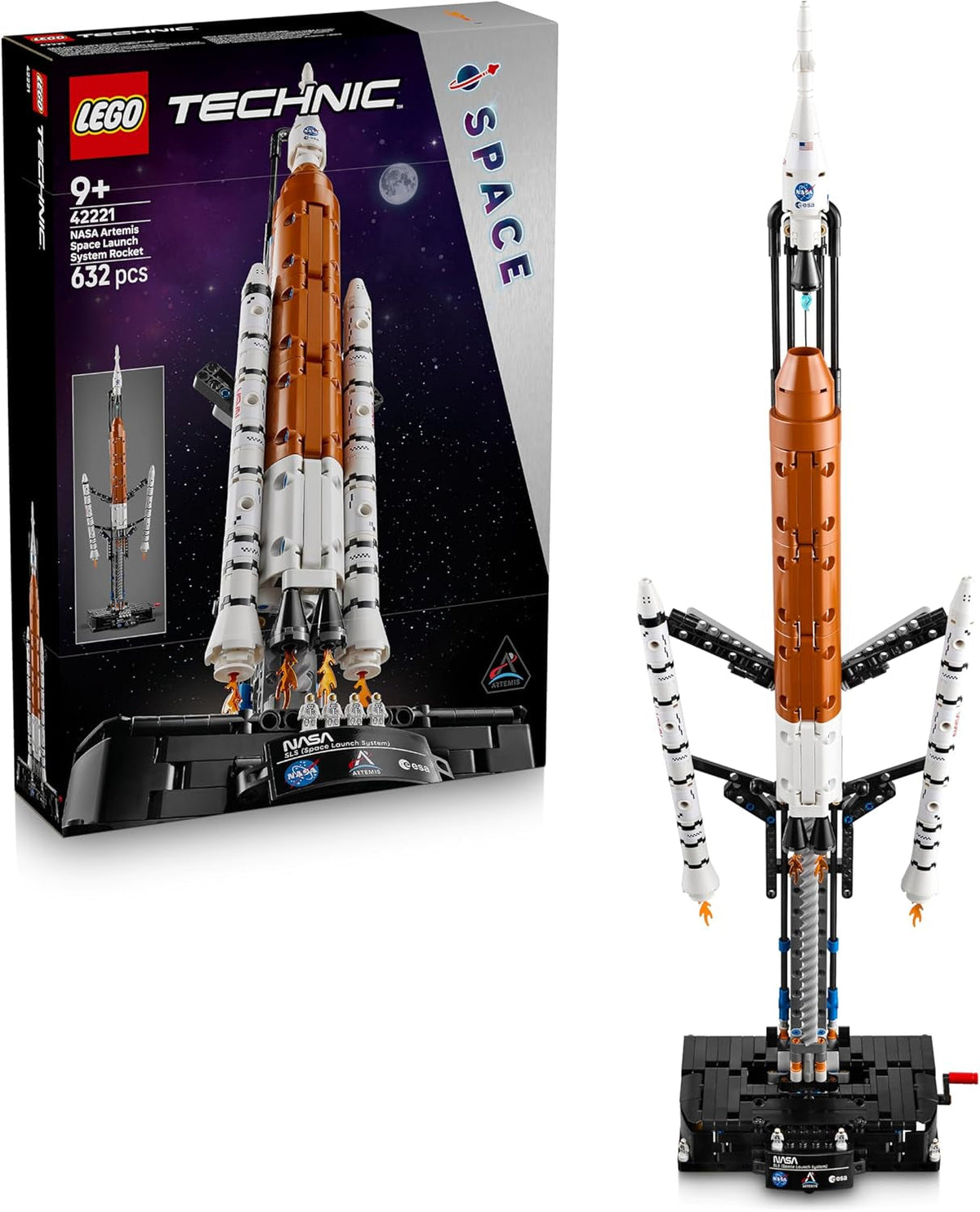 LEGO Technic NASA Artemis SLS-Schwerlastrakete - Kinder Rakete & Raumschiff Spielzeug - Baumodell & Modellbau Konstruktionsspielzeug ab 9 Jahren - Geschenk für Jungen und Mädchen - 42221
