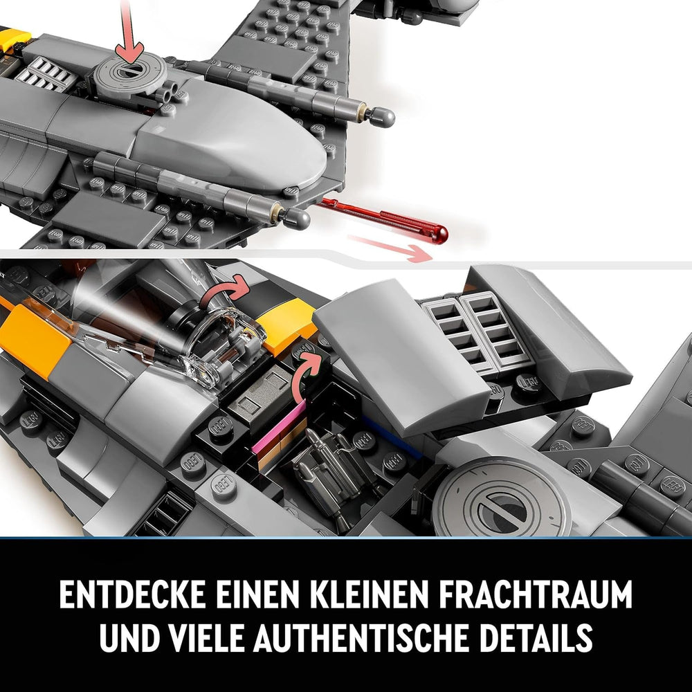 LEGO Star Wars Mandalorian Fighter N-1 du Livre de Boba Fett Jouet de construction avec vaisseau spatial Ensemble de 4 personnages incluant la figurine de Bébé Yoda 75325 Jeux de construction Besuche den LEGO-Store