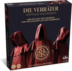 Goliath : Traîtres, jeux de société pour enfants à partir de 12 ans, jeux de société pour 4 à 6 joueurs, le jeu est basé sur la série télévisée du même nom