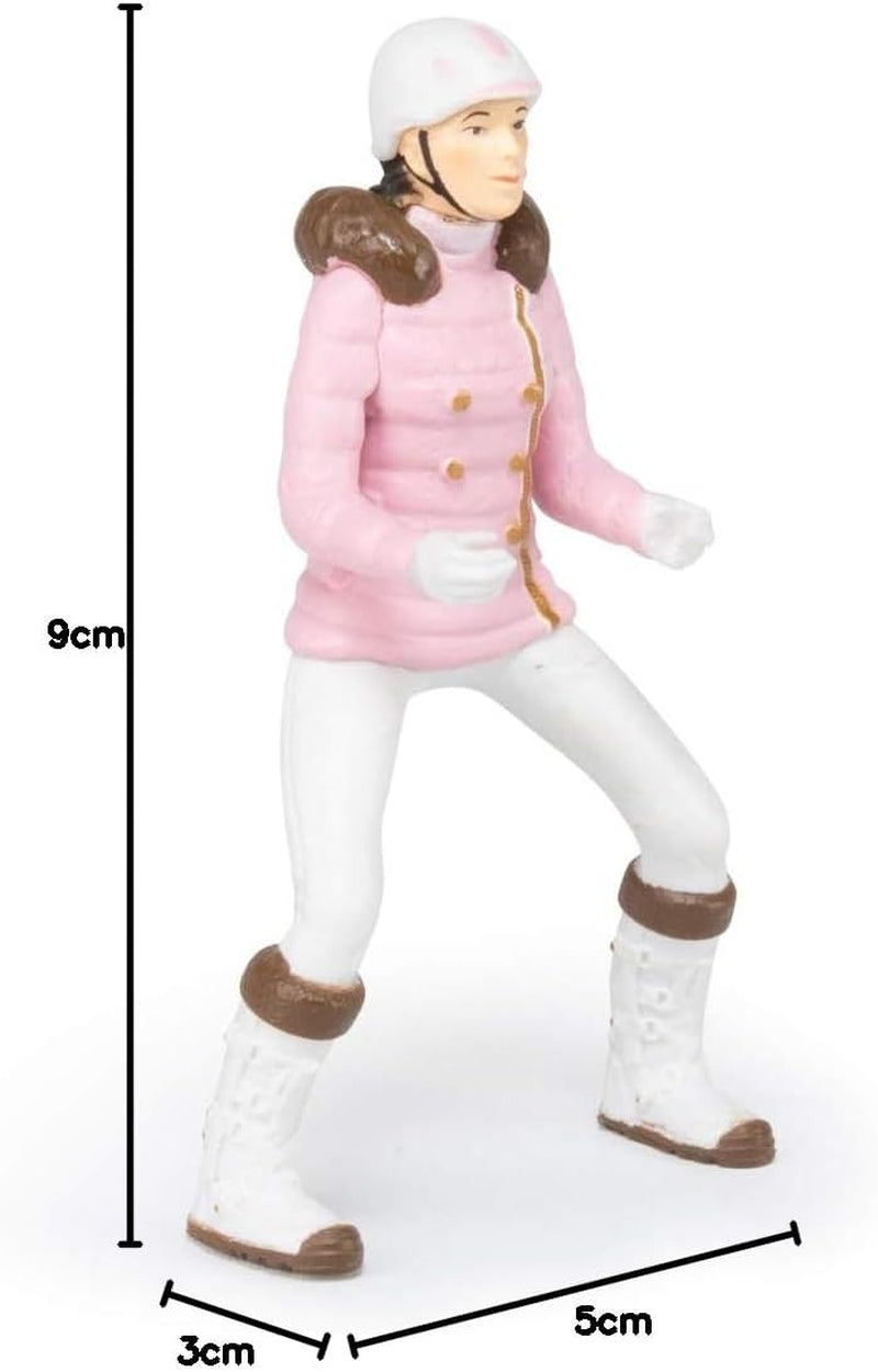 PAPO - Figurine Cheval - Rider Fashion Winter, passion de l'équitation, jouet pour enfants à partir de 3 ans. Figurines Naty Shop