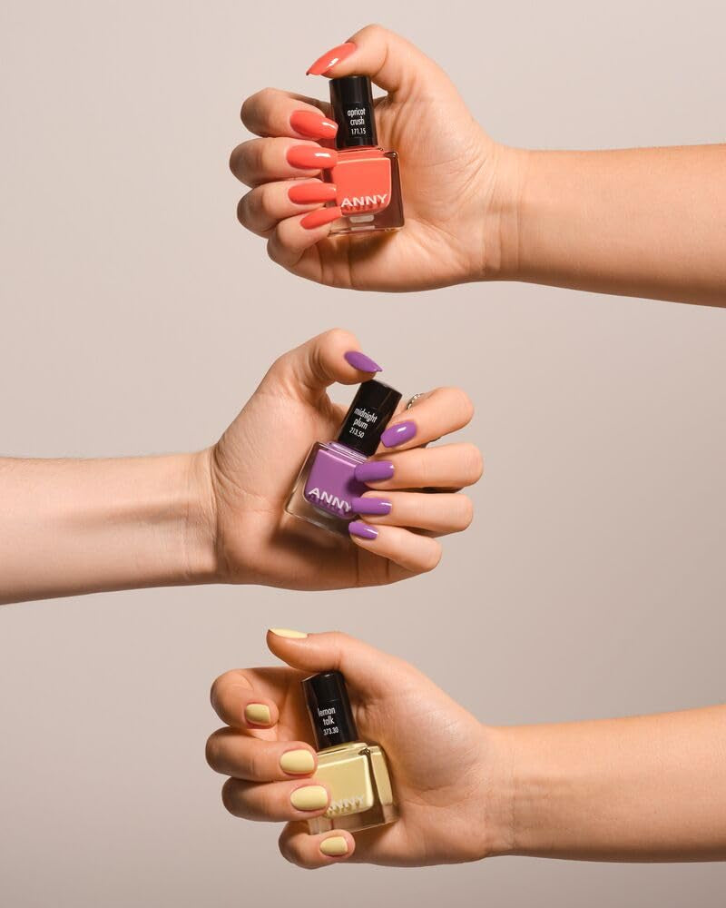 ANNY Vernis à ongles - Vernis à ongles coloré de haute qualité, longue durée, résistant aux éclats et à séchage rapide, couleur : Lemon Talk - 15 ml