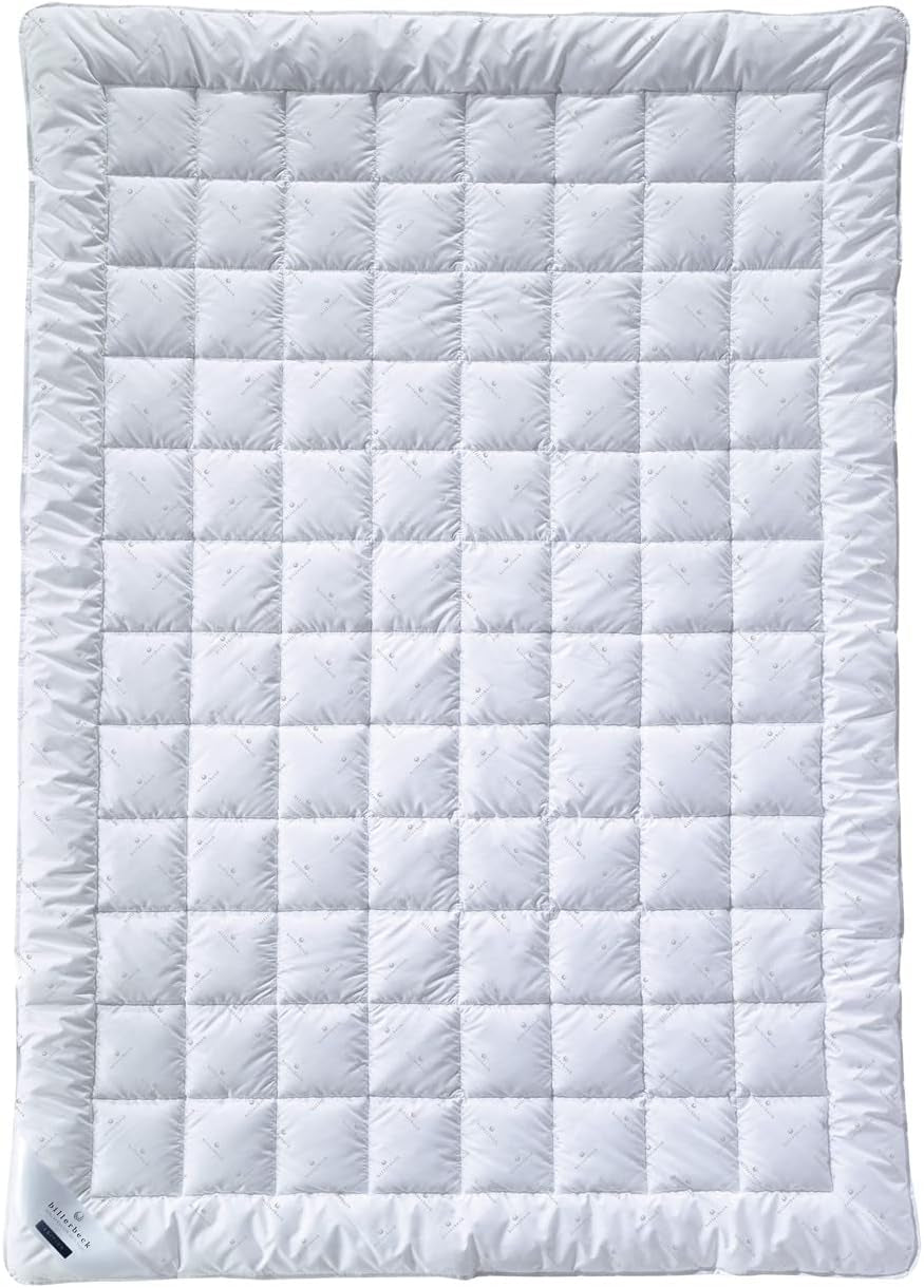 Billerbeck E21 King Fiber Quilt - Couette raffinée en fibre d'Aloe Vera - Couette toutes saisons 135 X 200 cm avec chaleur moyenne, blanc Naty Shop Quilts & Quilts Single 135 X 200 Cm 4 - Saisons (Sl + M W+)