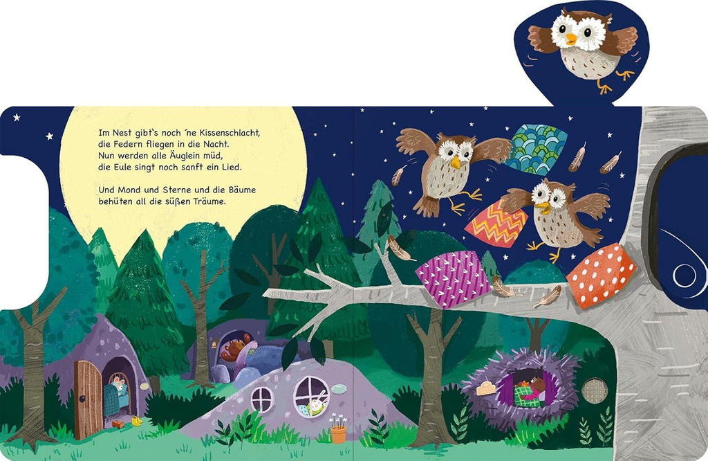 Shoo, shoo, acum și tu dormi!: Slider și 11 sunete | O carte inovatoare cu sunete de slider pentru cei mici cu vârsta de peste 18 luni Jucarii Bebe Naty Shop