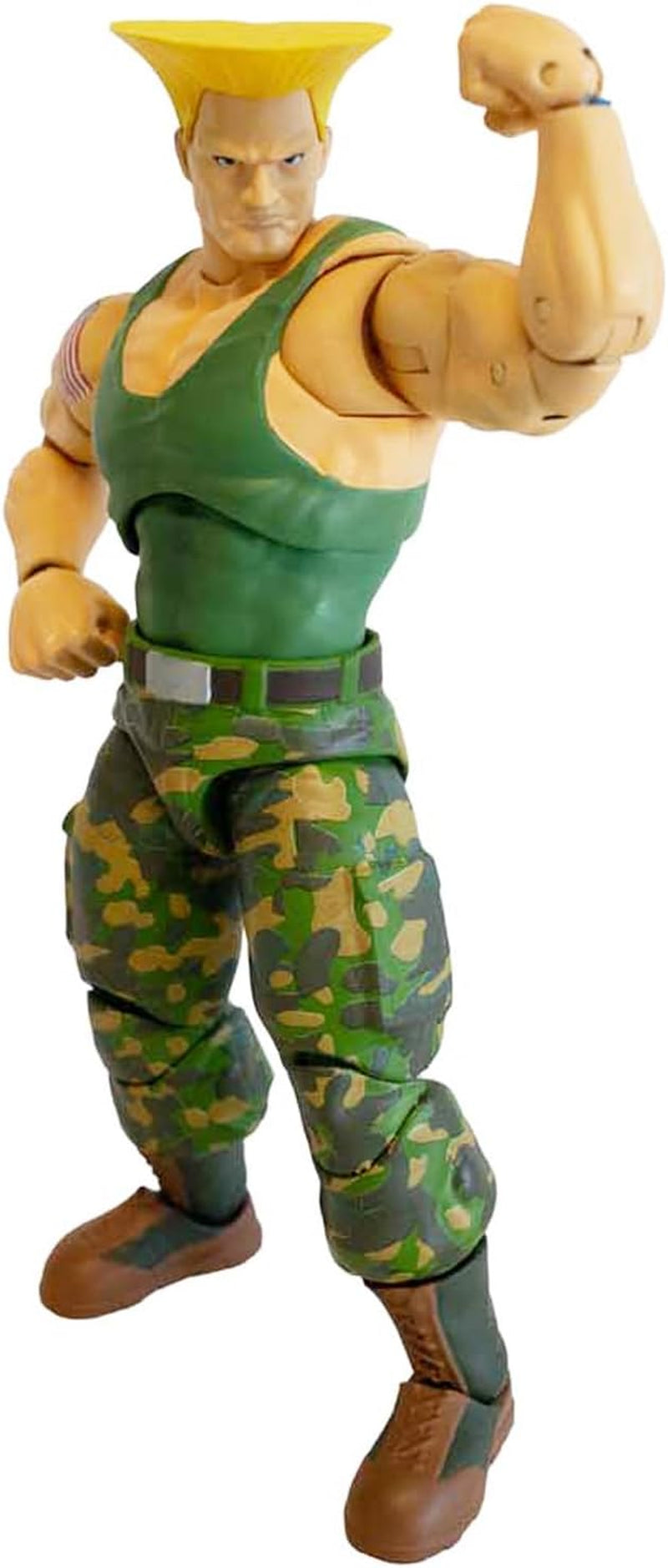 Jada Toys Street Fighter Figure Guile (15 cm) - Street Fighter 2 : The Final Challengers Figurine mobile à collectionner avec tête, mains et accessoires alternatifs, à partir de 13 ans Figurines Naty Shop Guile