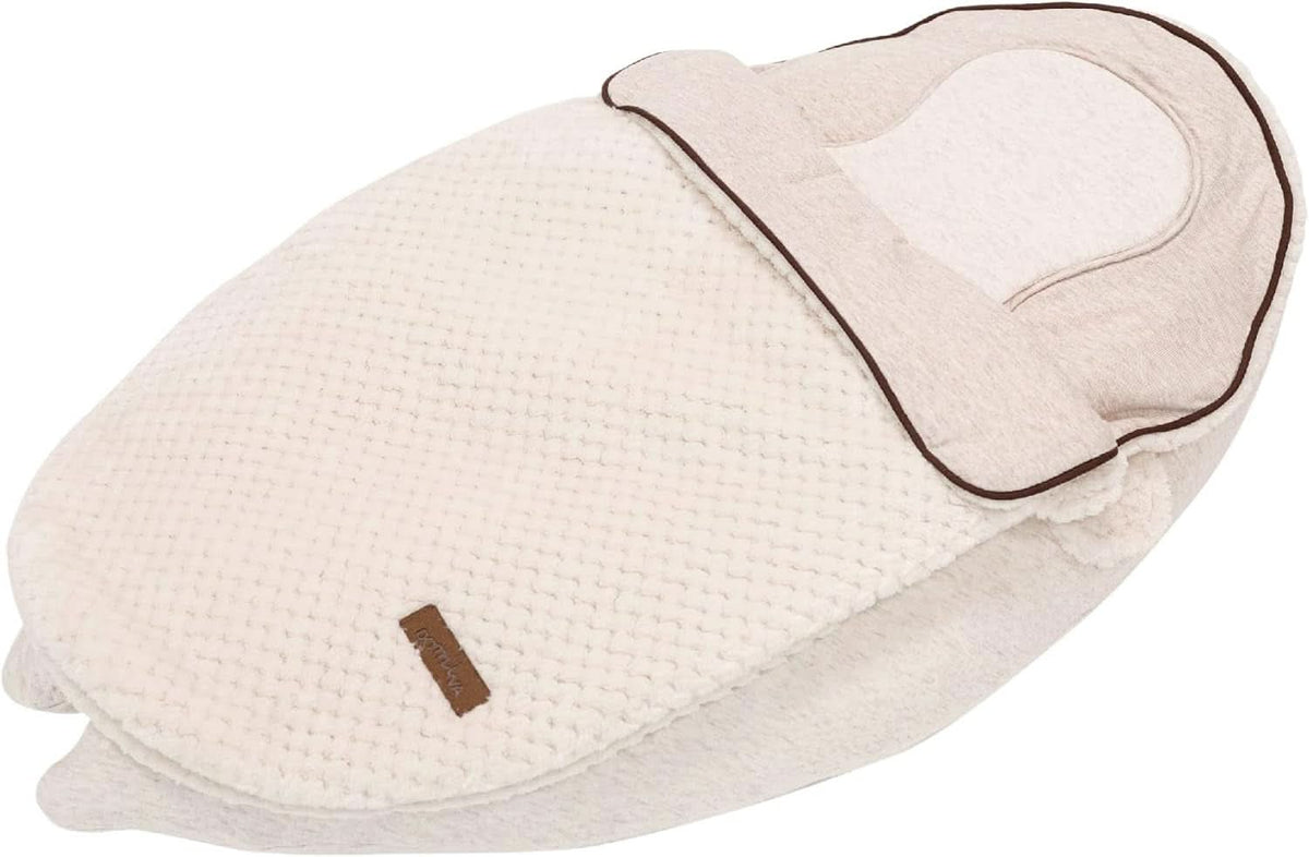 Coussin d'allaitement multifonction 4 en 1, Soft Nova, beige, oreiller simple : 202 cm, fauteuil, 40 X 75 X 22 cm Accessoires Alimentation et Allaitement Bebe Naty Shop