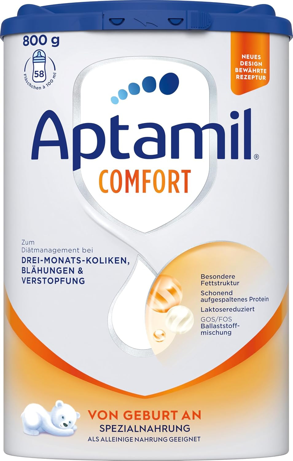 Aptamil Confort - Formule spéciale dès la naissance - 1 x 800 g