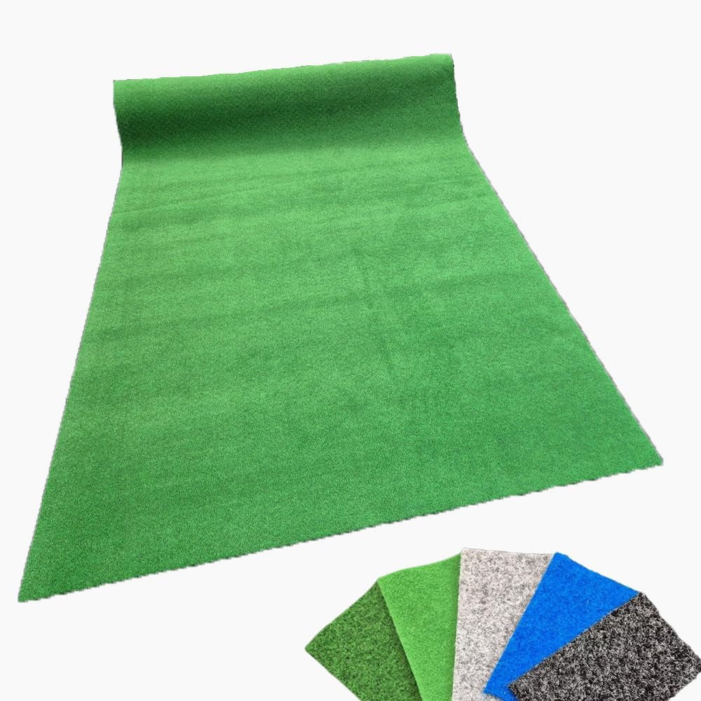 , Kunstrasen Für Den Außenbereich, Premium, Kunstrasen, Meterware, Ideal Für Terrasse, Balkon Und Garten, Dunkelgrün, 4 X 11 M