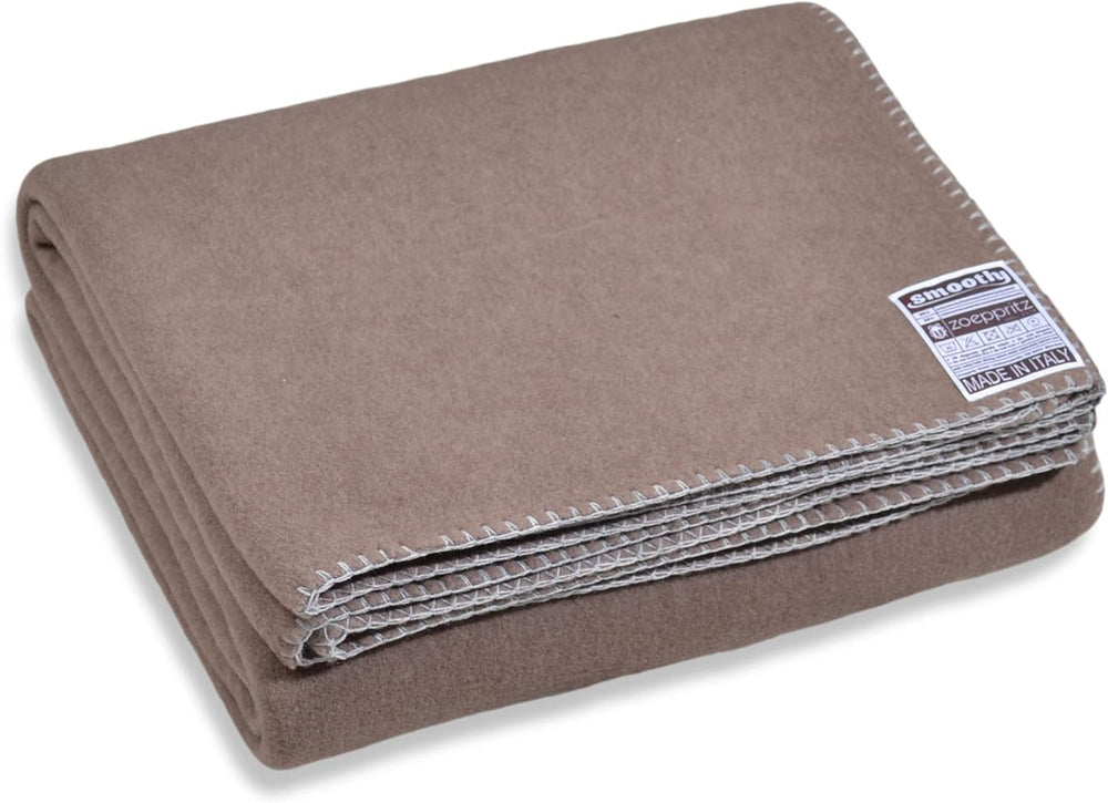 Zoeppritz Since 1828 Couverture polaire Smoothy - Couverture polaire moelleuse et confortable - Vegan - 140X190Cm - 010 Off-White, 010 Offwhite Zoeppritz Since 1828 840 Smoke 140X190Cm