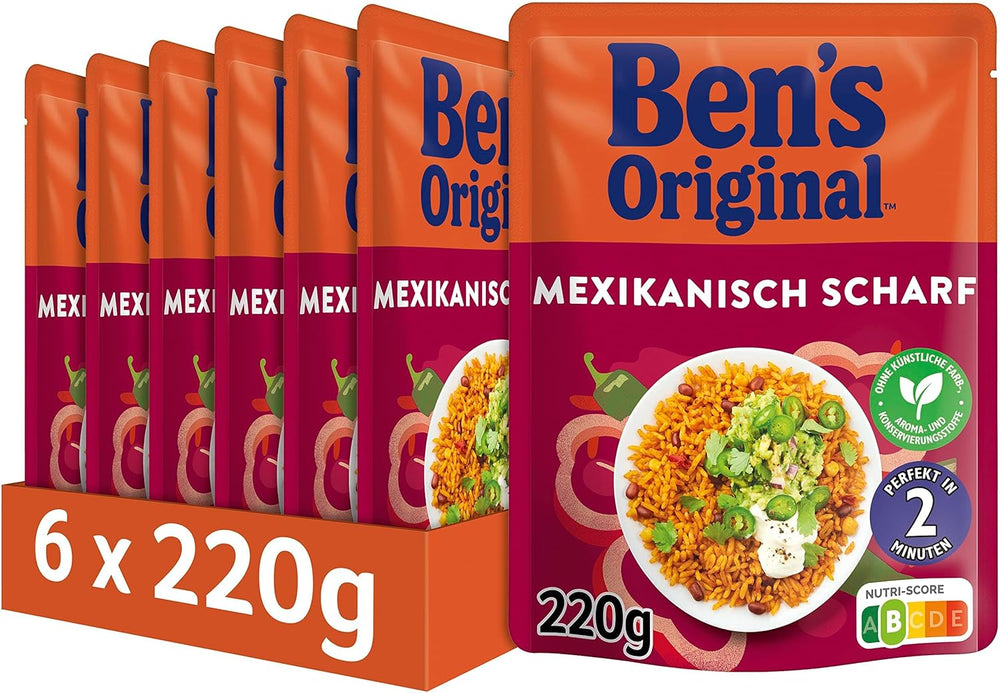 BEN'S ORIGINAL™ Riz express mexicain 6 x 220g