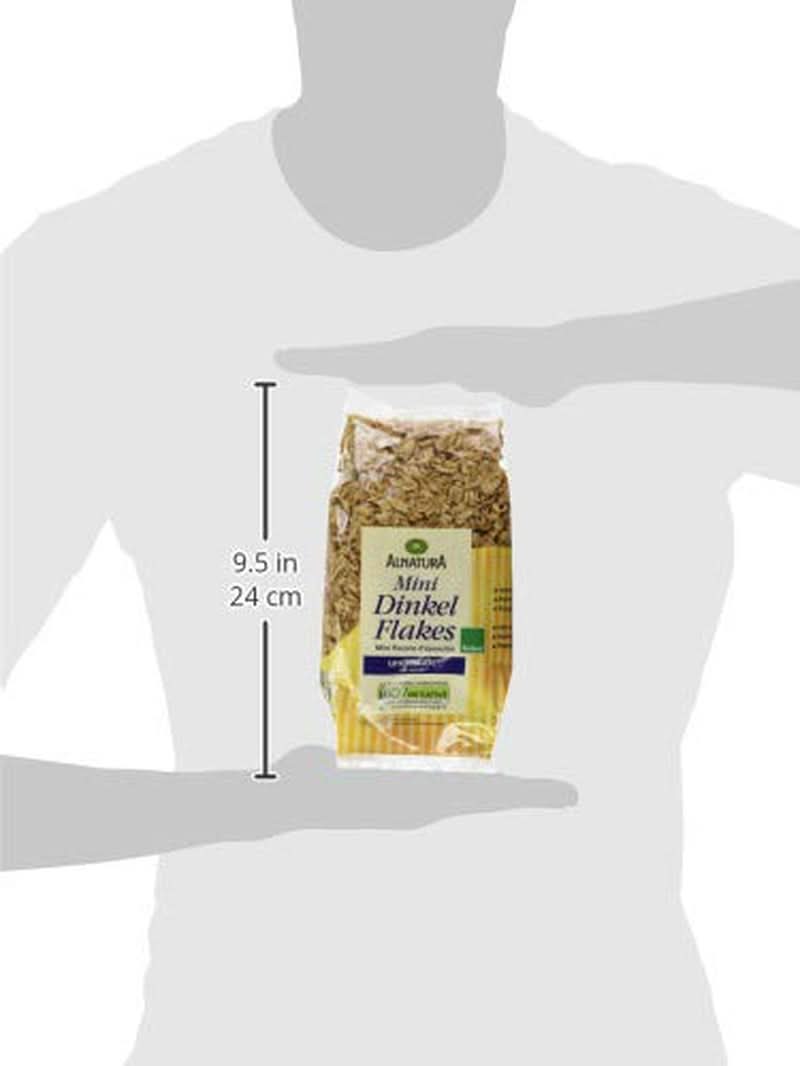 Mini Flocons d'Épeautre - Qualité Bio - Non sucré, croquant - Petit déjeuner, 175 grammes Céréales Naty Shop