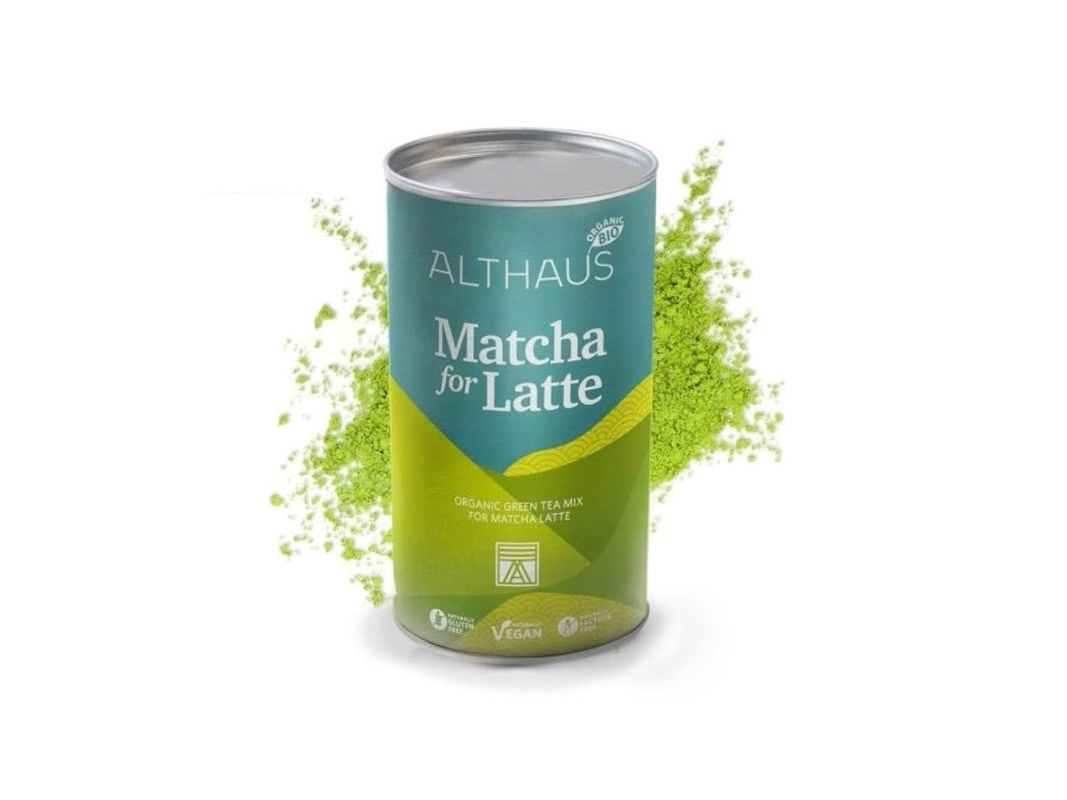 Matcha pour latte Mélange de thé vert au sucre de canne, 400g, végétalien, pour 20 portions