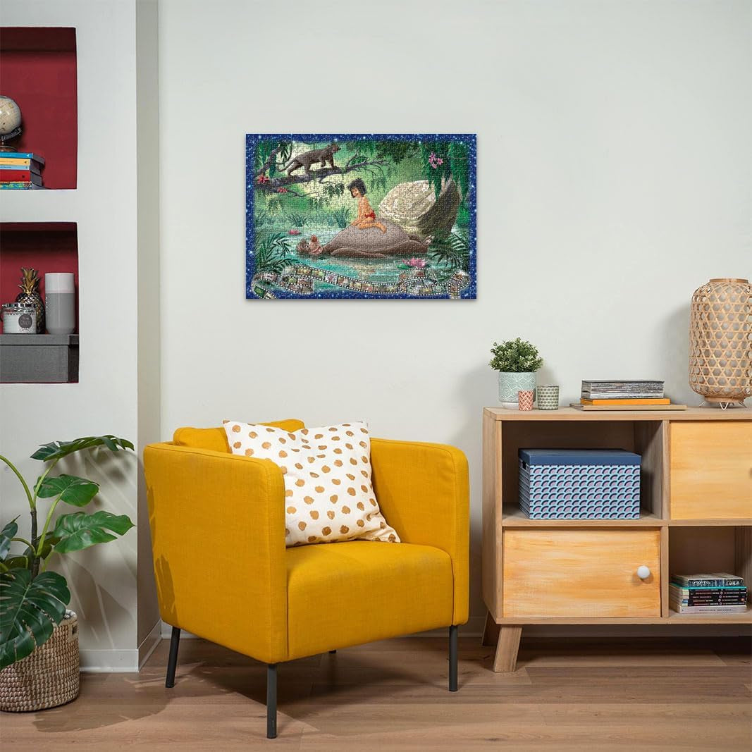 Ravensburger Puzzle 12000318 - Cartea Junglei - 1000 piese Puzzle jigsaw Disney pentru adulți și copii de peste 14 ani Puzzle Naty Shop