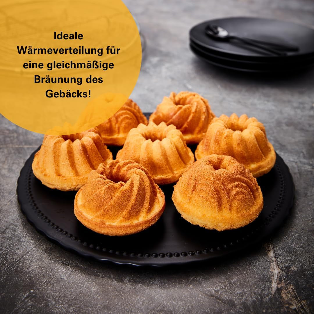 Birkmann, Contoura, Gugelhupfblech Violet, Backform Aus Aluguss, Mit Antihaftbeschichtung Und Rezept, 887077 Moules et plaques pour la pâtisserie Naty Shop