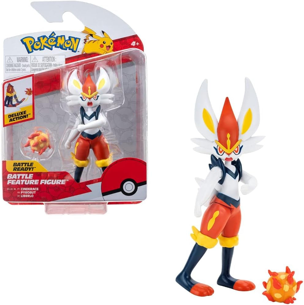 Pokémon PKW0164 - Figurine Battle Feature - Figurine mobile officielle Liberlo 11,5 cm Figurines Naty Shop Liberlo