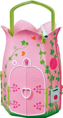 BABY Born Storybook Cottage, Maison de poupée pliante pour poupées de 18 cm avec table, cheminée, chaise longue et télescope, rose vert, 833803 Zapf Creation Dollhouses Naty Shop Default Title