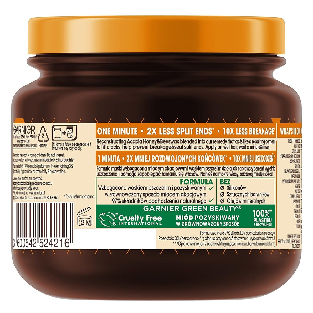 Masque capillaire Garnier Botanic Therapy Trésors de Miel 340ml Masque capillaire Naty Shop