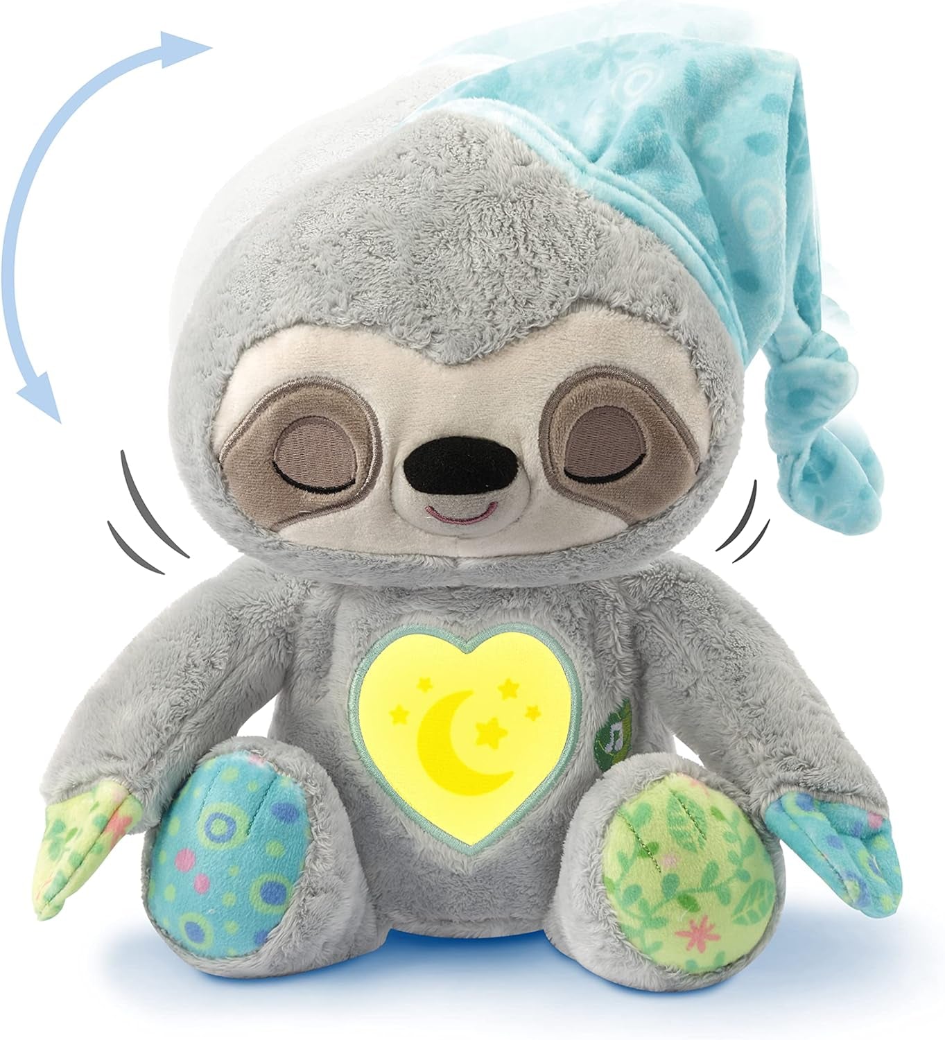 VTech Baby Schnarchi, le paresseux endormi - Jolie peluche pour vous aider à vous endormir - Avec des sons naturels et quotidiens, de la musique et une veilleuse - Pour les bébés dès la naissance Bebe Toys Naty Shop