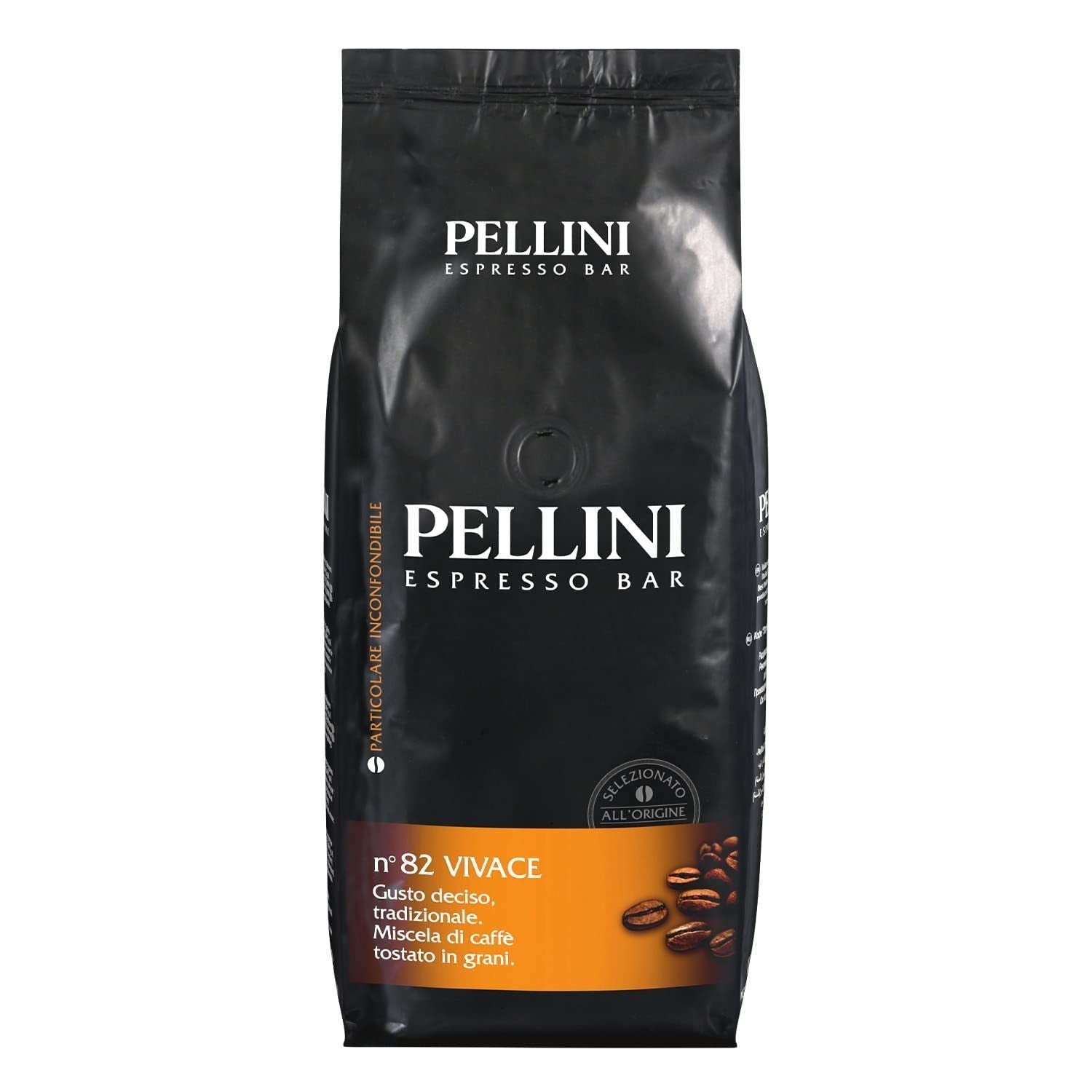 Pellini N.9 Cremoso, grains de café pour expresso 1Kg, mélange de café Arabica et Robusta Naty Shop N. 82 Vivace