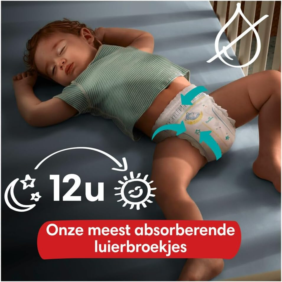 Pampers - Nuisettes antidérapantes pour bébé - Taille 6 - Petit paquet - 30 pièces - 15+ kg
