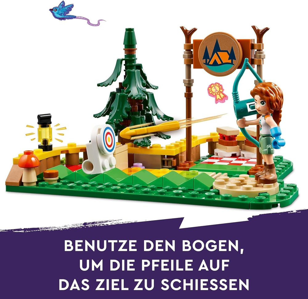 LEGO Friends Tir à l'arc au camp d'aventure Jouet de construction pour enfants avec arc et flèche, 2 figurines et un évier, pour filles et garçons à partir de 6 ans 42622 Ensembles de construction Besuche an LEGO-Store