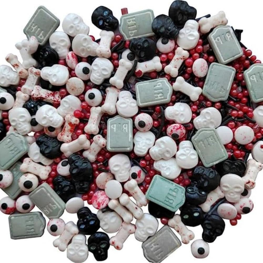 Décorations comestibles, bonbons et pépites, pour Halloween, 100 grammes Sprinkles Naty Shop