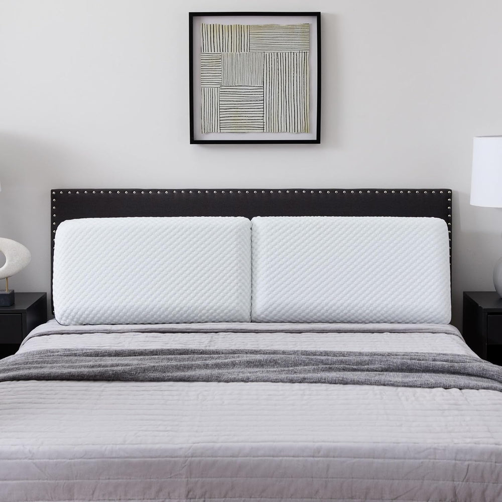 Oreiller LUCID à mémoire de forme avec gel 40x60 cm - respirant - effet rafraîchissant - housse lavable - oreiller certifié Oeko-Tex, blanc