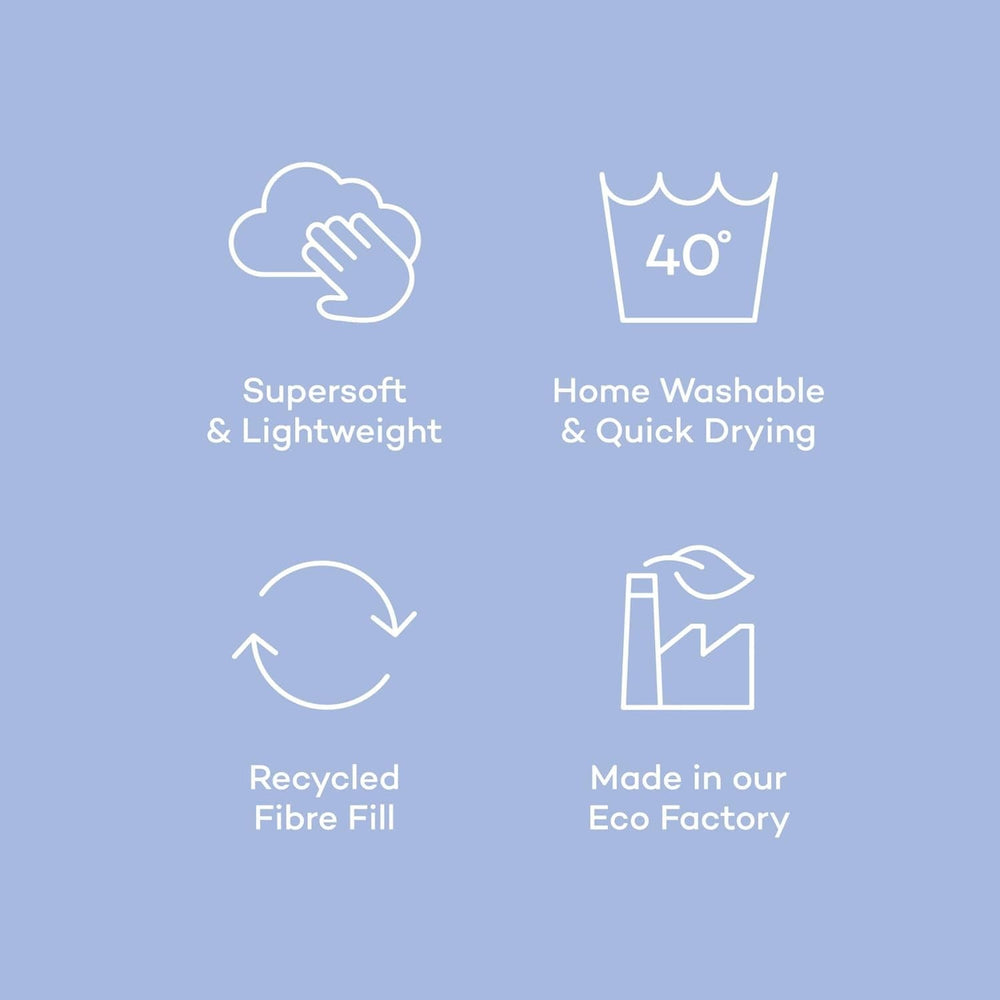 Couette sans housse Night Lark Super King 6 Tog printemps été - Vagues abstraites. Couverture super douce, confortable et légère. Lavable en machine et séchage rapide, ensemble de taies d'oreiller réversibles tout-en-un Couettes et édredons Naty Shop