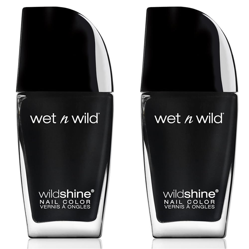 Wet n Wild Wild Shine Vernis à ongles sans formaldéhyde, sans toluène ni phtalate, formule longue durée à séchage rapide, rose chatouillé (lot de 2)