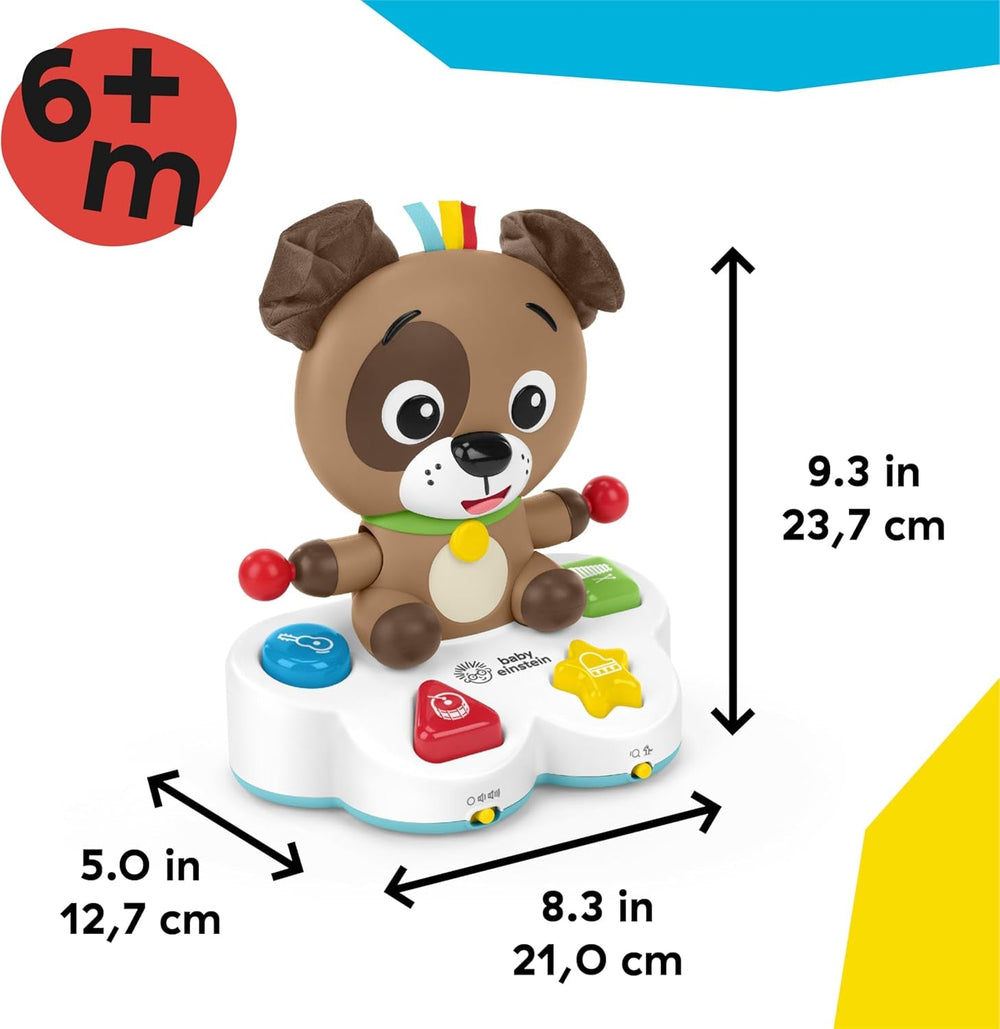 Baby Einstein, Drum & Learn Dean Jouet d'apprentissage musical - Jouet multisensoriel pour bébé, 2 modes de jeu, couleurs, formes et instruments, plus de 50 sons, à partir de 6 mois Jouets pour bébés Naty Shop