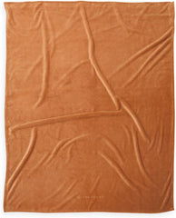 TOM TAILOR Couverture Wellsoft, 150X200 Cm, 100% Polyester/ Wellsoft, brodée avec logo, WELLSOFT BLANKET Orange (Warm Coral) Couvertures et couettes Naty Shop Orange 150X200 Cm