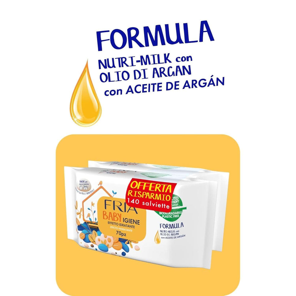 Lingettes humides, lot de 2 (2 x 72 lingettes) Lingettes humides bébé Naty Shop