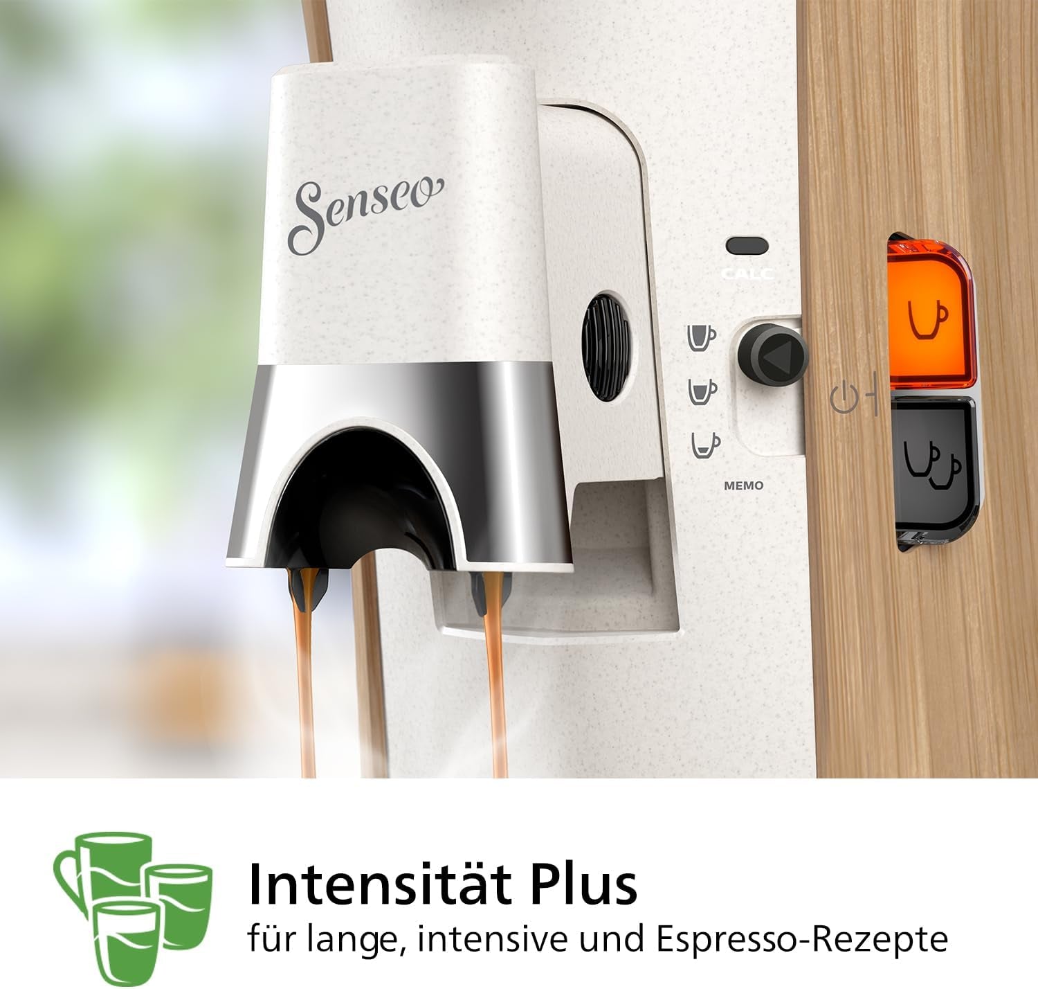 Machine à expresso avec capsules PHILIPS Senseo Select - Intensity Plus, avec fonction Mémo pour 3 spécialités de café, Crema Plus, produit écologique, haute qualité, blanc soyeux (CSA240/05)